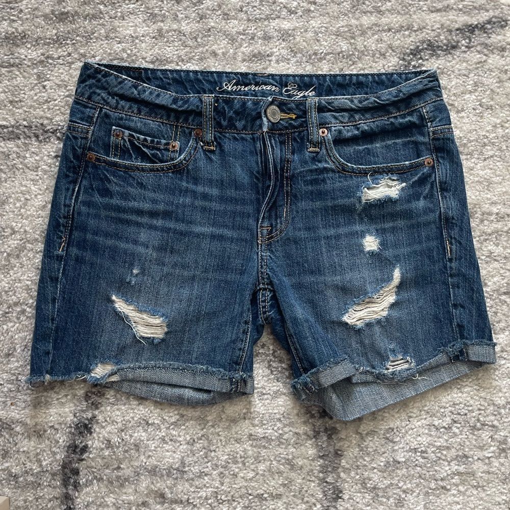 American Eagle Distressed Denim Shorts